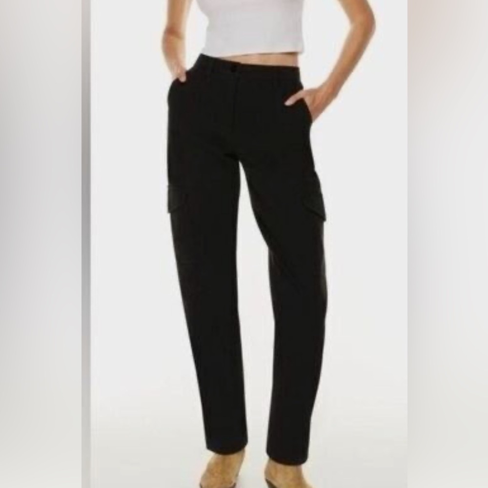 Wilfred Black Modern Cargo Pant Utilitarian Design